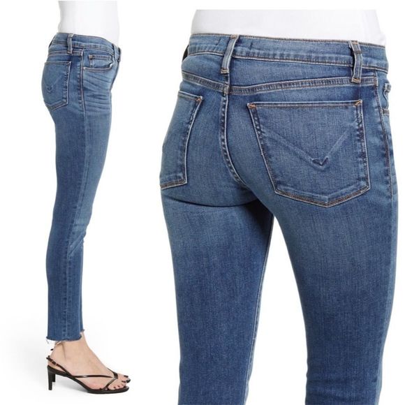 Hudson Krista Super Skinny Ankle Jeans Raw  Hem - Picture 2 of 9
